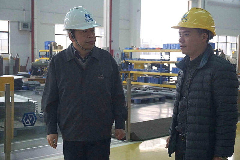 全國電梯標(biāo)準(zhǔn)化技術(shù)委員會秘書長陳鳳旺先生蒞臨辛格林電梯參觀考察 全國電梯標(biāo)準(zhǔn)化技術(shù)委員會秘書長陳鳳旺先生蒞臨辛格林電梯參觀考察